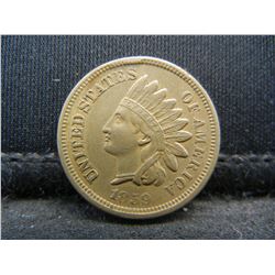 1859 Indian Cent XF/AU