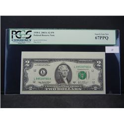 2003 A $2.00 Note PCGS 67PPQ