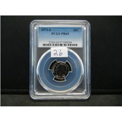 1971 S Roosevelt Dime PCGS PR69