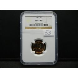 1963 Lincoln Cent NGC PF67 RED