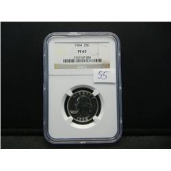 1964 Silver Washington Quarter NGC PF67