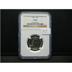 1961 Silver Washington Quarter NGC PF68