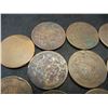 Image 2 : (13) Two Cent Pieces Low Grade Damaged