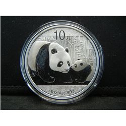 2011 One Ounce Silver Panda Gem BU