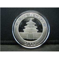 2011 Chinese Panda 1oz Silver Gem BU