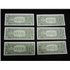 Image 5 : (6) Consecutive Serial Number 1957 $1.00 Silver Certificates High Grade