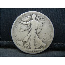 1921 Walking Liberty Half Dollar VG Key Date