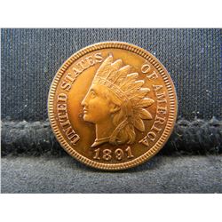 1891 Indian Cent CH BU Red Nice
