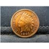 Image 1 : 1891 Indian Cent CH BU Red Nice
