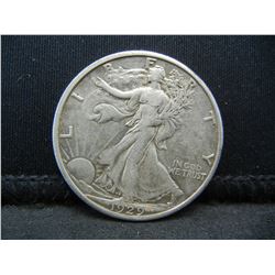 1929 D Walking Liberty Half Dollar AU Better Date