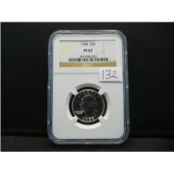 1958 Silver Washington Quarter NGC PF67