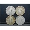 Image 1 : 1925,26,27d,29s Standing Liberty Quarters