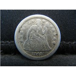 1842 O Seated Dime Fine Key Date