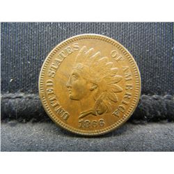 1866 Indian Cent XF/AU Nice Color