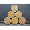 Image 2 : (6) Ave Circ 1864 Indian Cent  Nice Lot