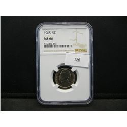1965 Jefferson Nickel MGC MS66