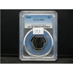 1963 Jefferson Nickel PCGS PR69