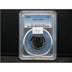 1963 Jefferson Nickel PCGS PR69