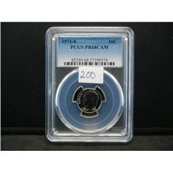 1971 S Roosevelt Dime PCGS PR68Cameo