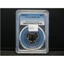 1971 S Roosevelt Dime PCGS PR69Cameo