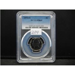 1972 S Jefferson Nickel PCGS PR69