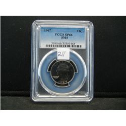 1967 Washington Quarter PCGS SMS SP66