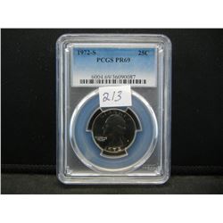 1972 S Washington Quarter PCGS PR69