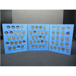 (51) Jefferson Nickels in Album Including all (9) Silver Nickels