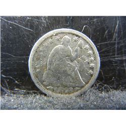 1853 Arrows Seated Half Dime