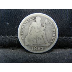 1887 Seated Dime