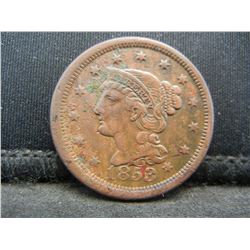 1853 Large Cent XF