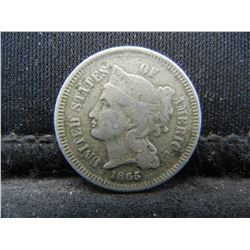 1865 Three Cent Nickel