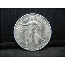 1946 D Walking Liberty Half Dollar Gem BU Frosty