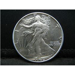 1942 Walking Liberty Half Dollar Choice BU