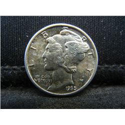 1935 Mercury Dime CH BU