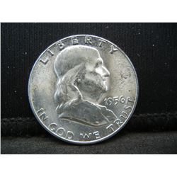 1956 Franklin Half Dollar Gem BU Frosty