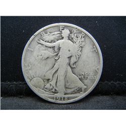 1918 S Walking Liberty half dollar