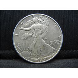1942 Walking Liberty Half Dollar Choice BU