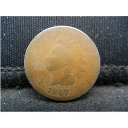 1867 Indian Cent Better Date