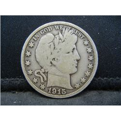 1915 Barber Half Dollar Key Date