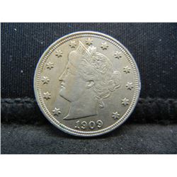 1909 Liberty Nickel AU+