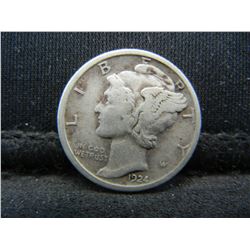 1924 D Mercury Dime VF Better Date