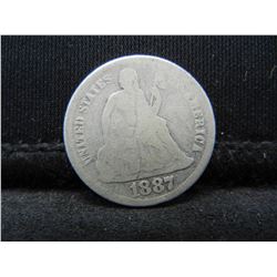 1887 Seated Dime