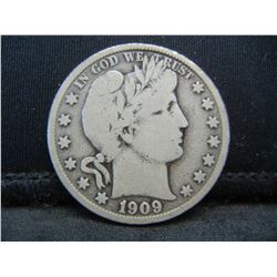 1909 S barber half Dollar fine