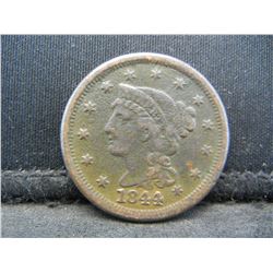 1844 Large Cent Strong Details