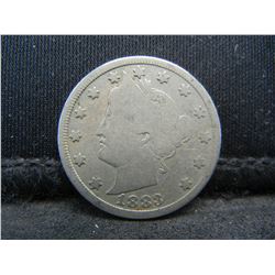 1883 Liberty Nickel With Cents