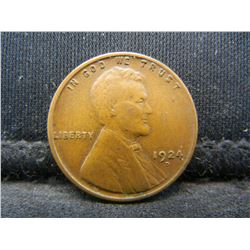 1924 D Lincoln Cent XF Semi Key Date
