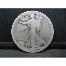 1918 S Walking Liberty Half Dollar
