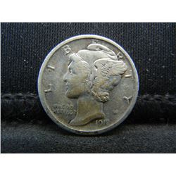 1918 Mercury Dime AU