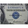 Image 3 : (2) Consecutive Serial Numbers $1.00 Silver Certificate Gem Crisp Notes